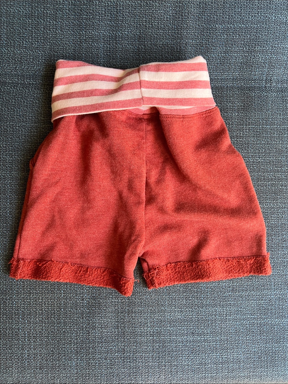 Lulu + Roo Girls Shorts with Pink-Striped Waistband - Picture 5 of 6